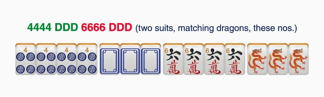 Example of a 2468 American Mah Jongg hand