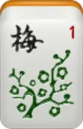Flower Mah Jongg tile