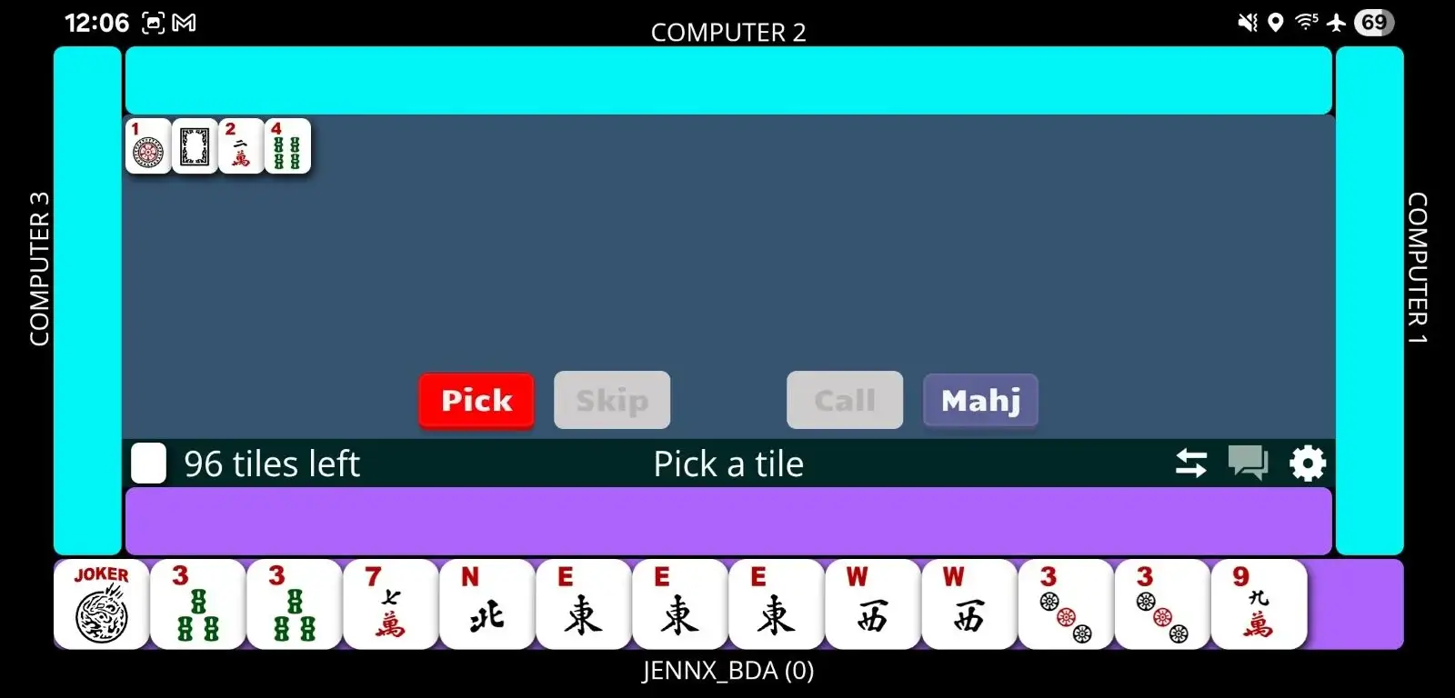 Real Mah Jongg app screenshot