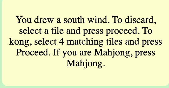 Drawing and Discarding a tile